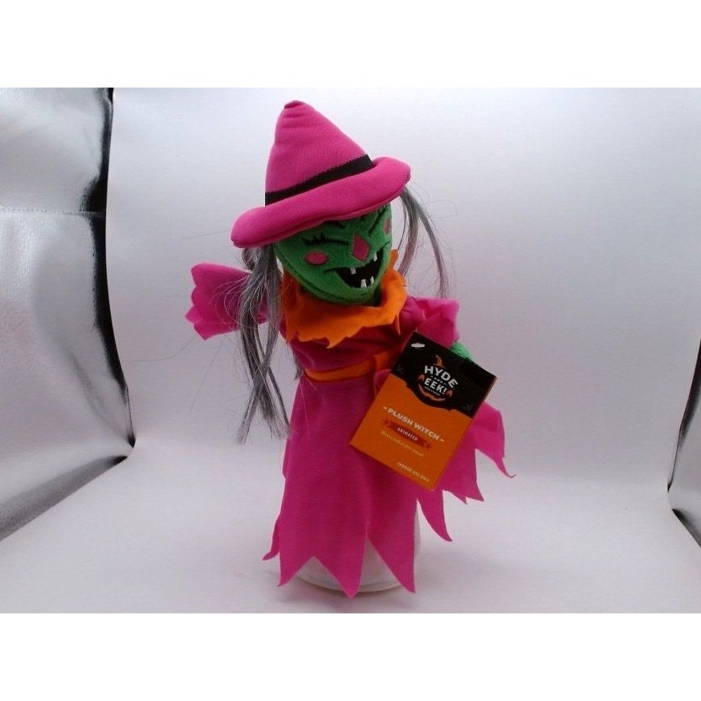Plush Witch - 11.5" Animated, Halloween Hyde and EEK! , BRAND NEW WITH TAGS